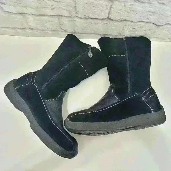 Pajar Genuine Shearling Lining Black Boots Sz 9 - Picture 6 of 15